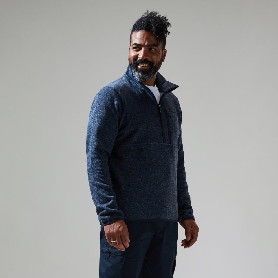 Men's Carnell Half Zip Fleece - Dark Green