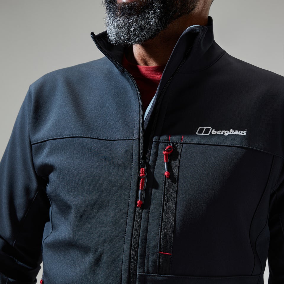 Ghlas 2.0 Softshell Jacken für Herren - Schwarz