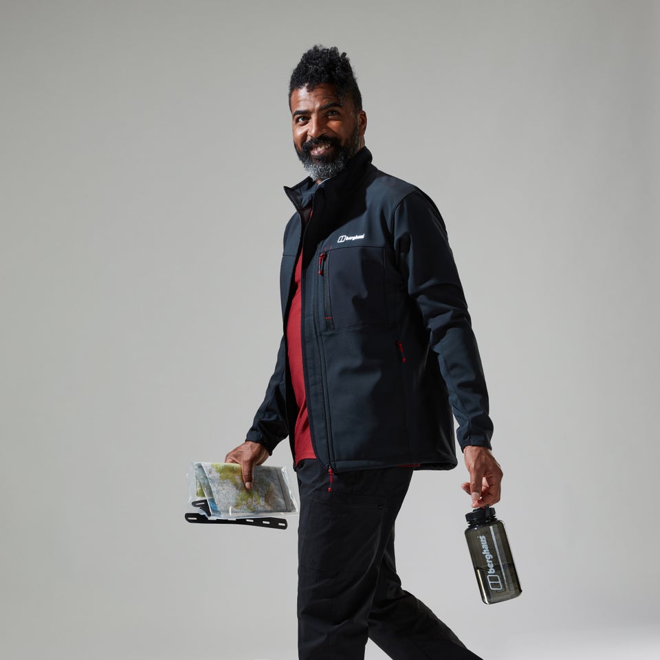 Ghlas 2.0 Softshell Jacken für Herren - Schwarz