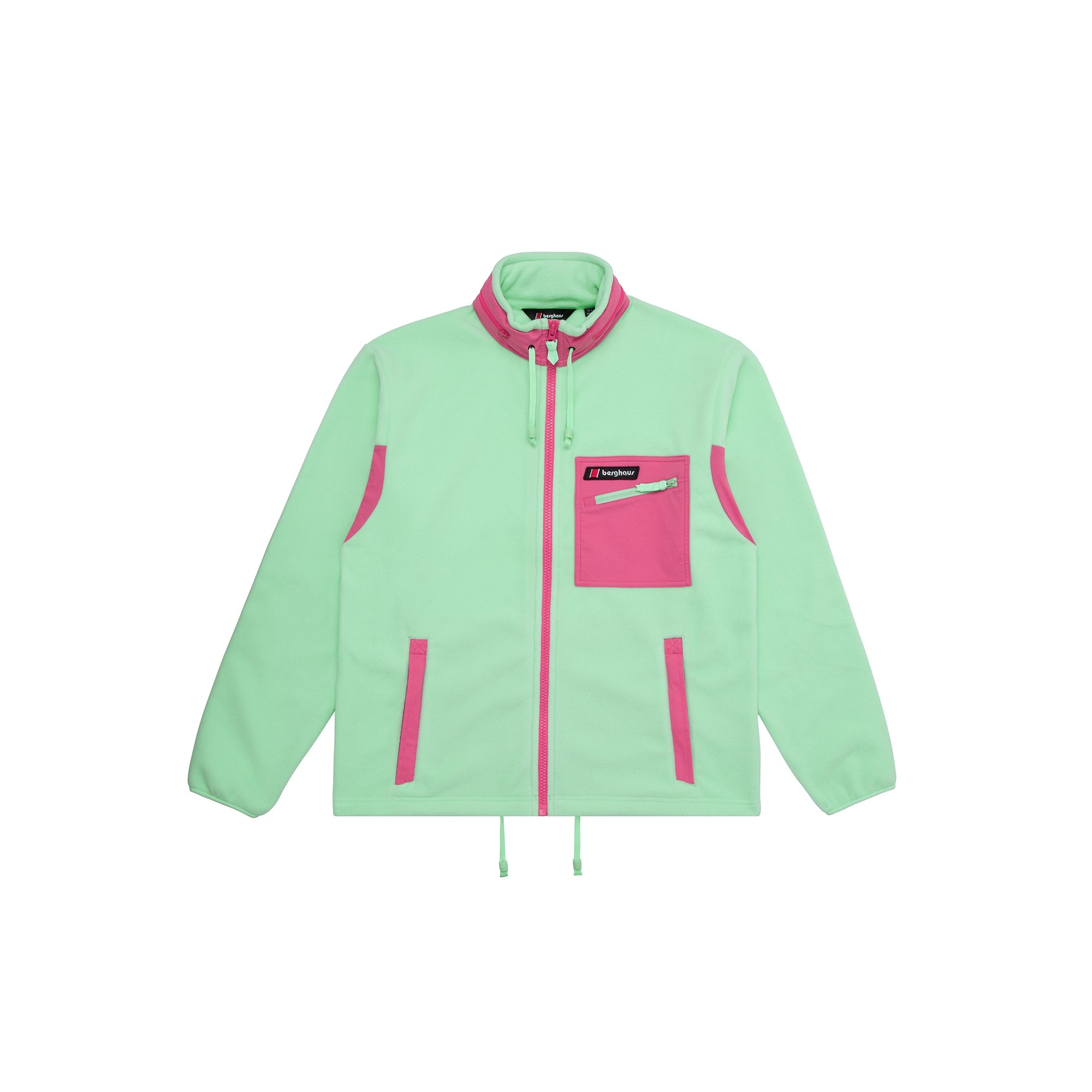 Unisex Ascent 91 Fleece - Light Green / Pink