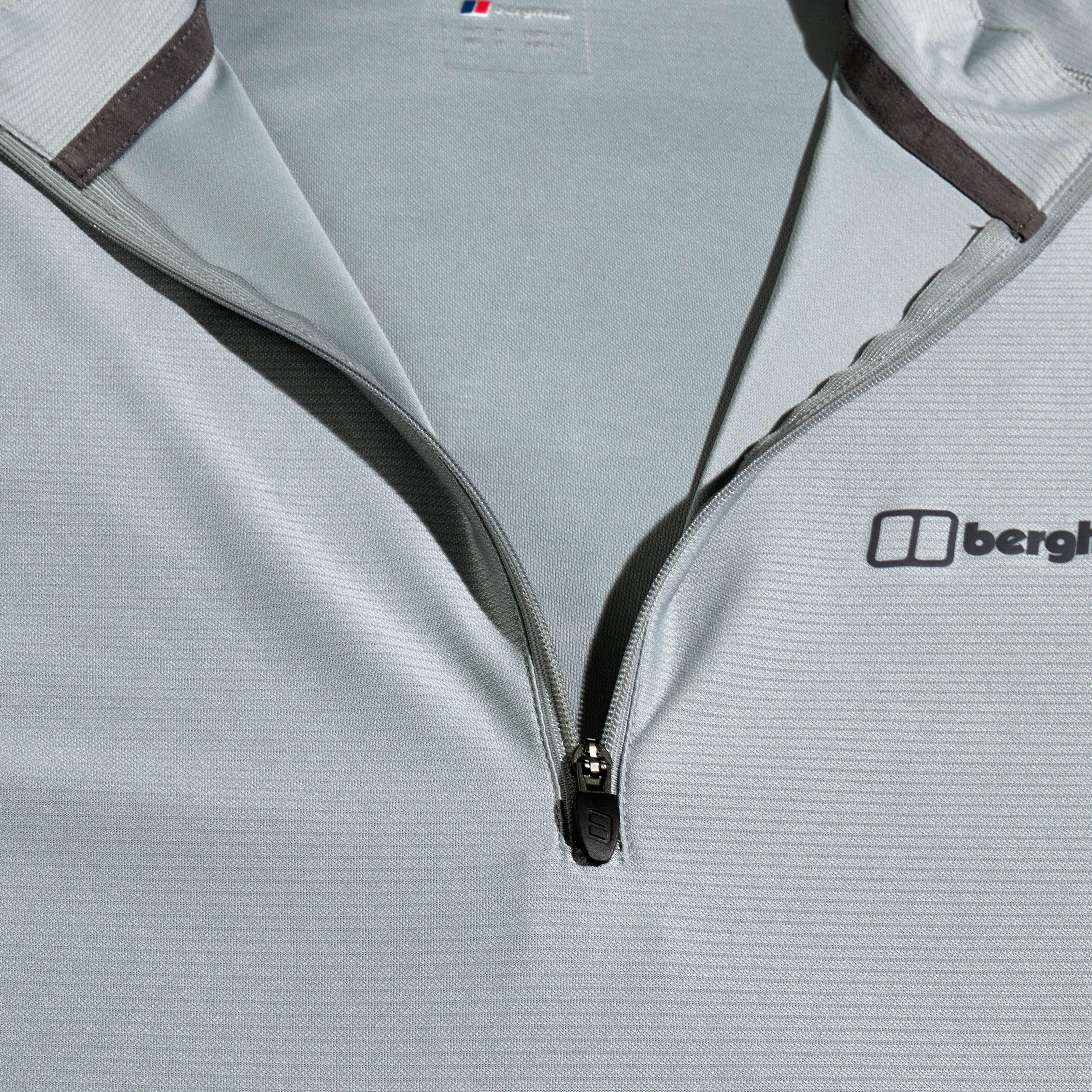Men's 24/7 Tech Tee Long Sleeve Half Zip - Grey | Berghaus