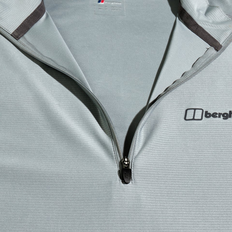 Men's 24/7 Tech Tee Long Sleeve Half Zip - Grey