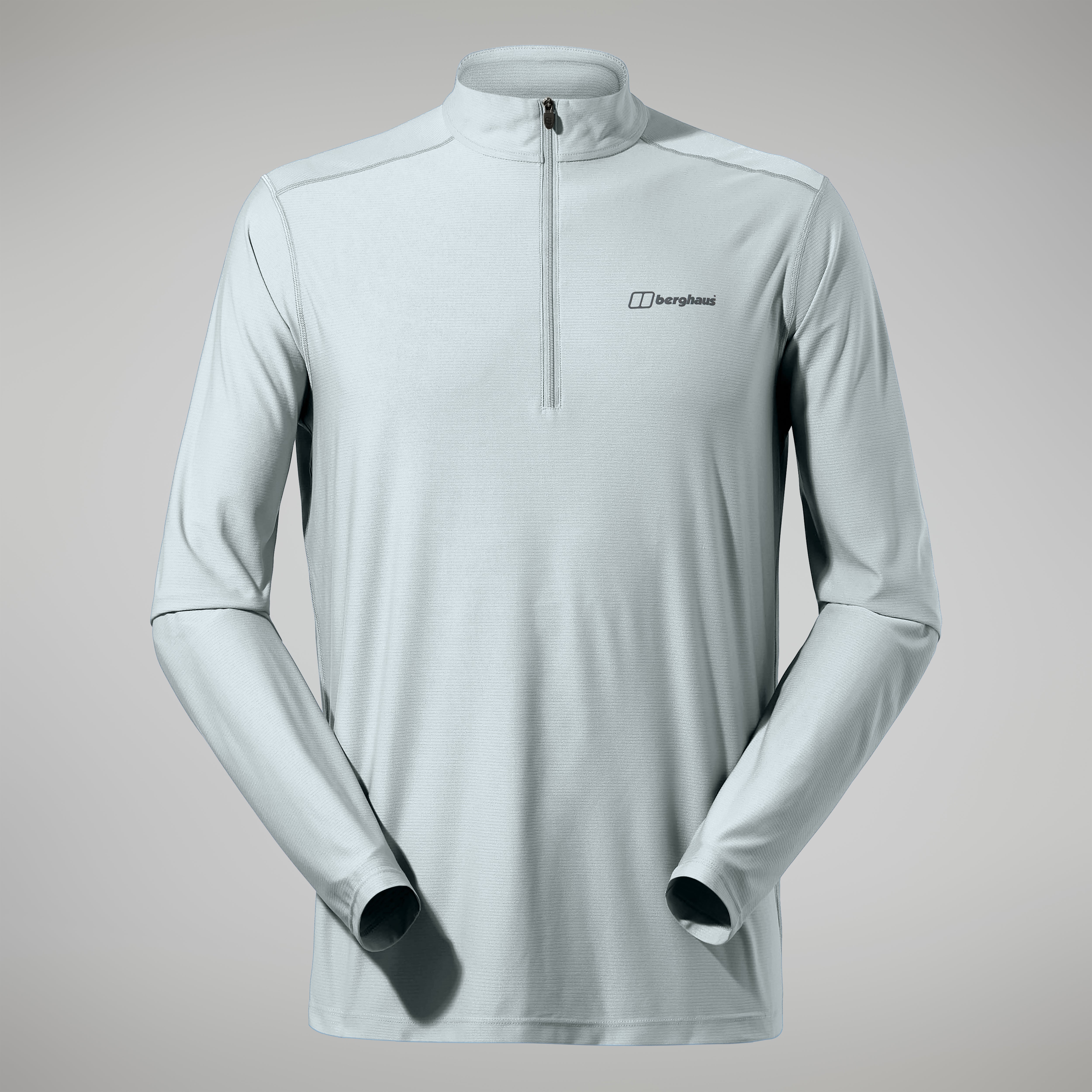 Men's 24/7 Tech Tee Long Sleeve Half Zip - Grey | Berghaus