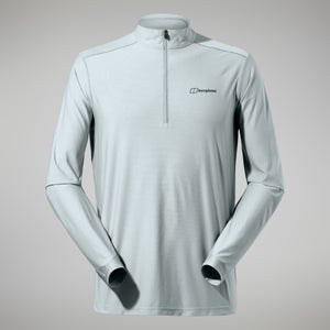 Men's 24/7 Tech Tee Long Sleeve Half Zip - Grey