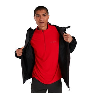 Men's 24/7 Long Sleeve Zip Base Layer - Red