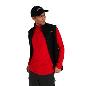 Men's 24/7 Long Sleeve Zip Base Layer - Red