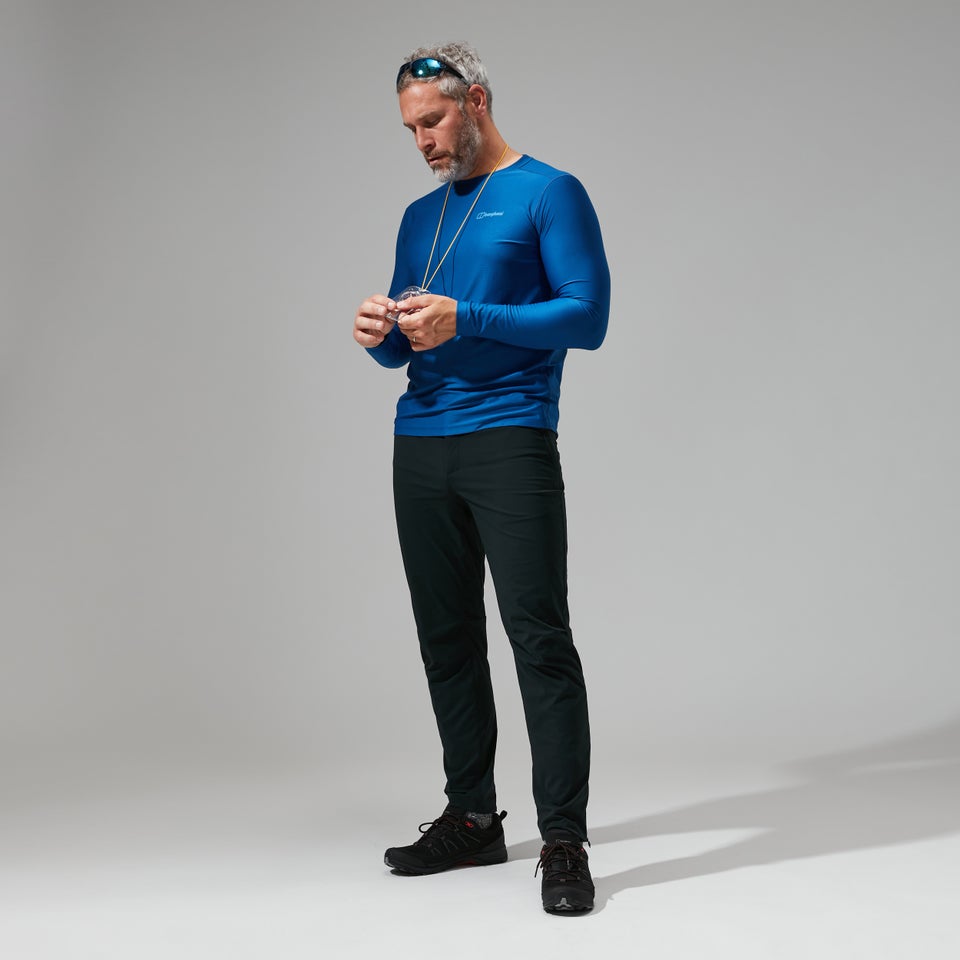 Men's 24/7 Tech Tee Long Sleeve Crew - Blue
