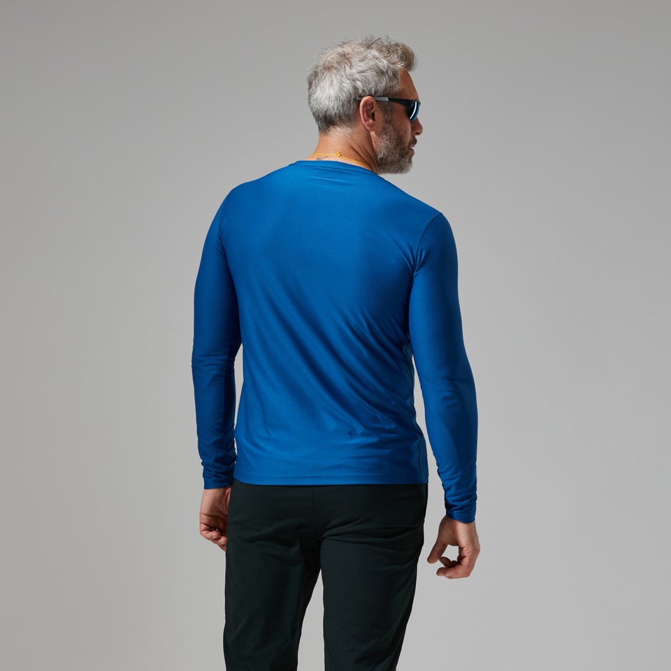 Men's 24/7 Tech Tee Long Sleeve Crew - Blue