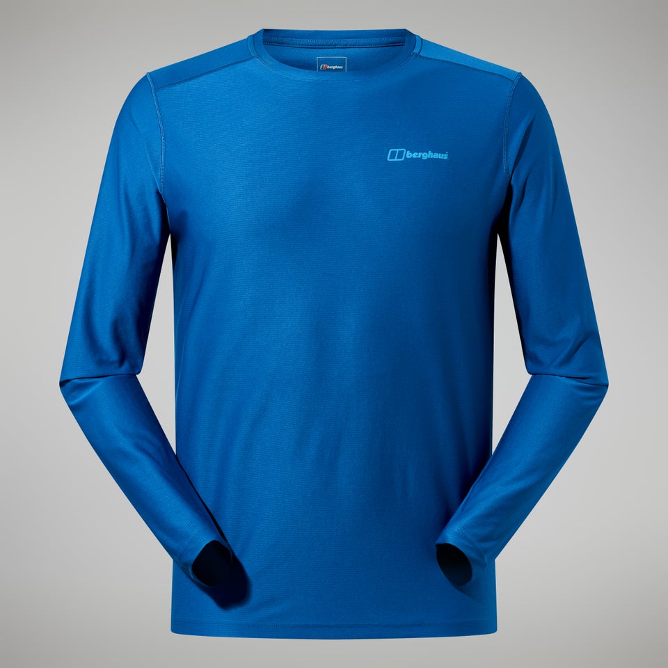 Men's 24/7 Tech Tee Long Sleeve Crew - Blue