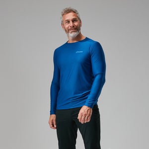 Men's 24/7 Tech Tee Long Sleeve Crew - Blue