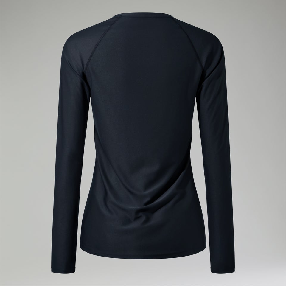 Women's 24/7 Long Sleeve Crew Base Layer - Black