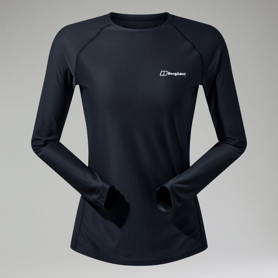 Women's 24/7 Long Sleeve Crew Base Layer - Black