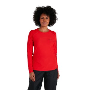 Women's 24/7 Long Sleeve Crew Base Layer - Red