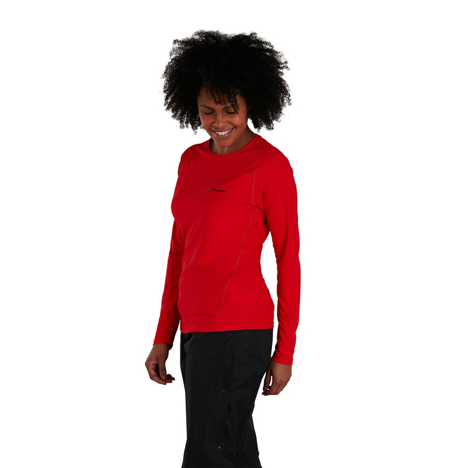 Women's 24/7 Long Sleeve Crew Base Layer - Red