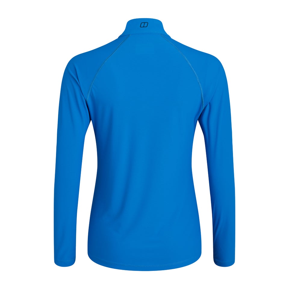 Women's 24/7 Long Sleeve Zip Base Layer - Blue