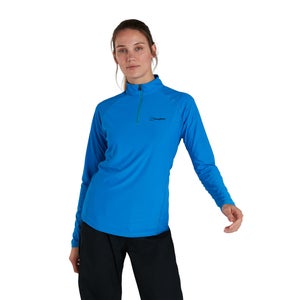 Women's 24/7 Long Sleeve Zip Base Layer - Blue