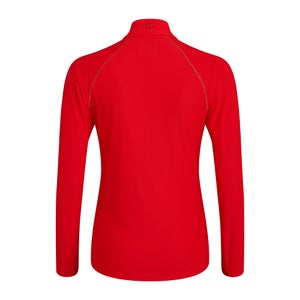 Women's 24/7 Long Sleeve Zip Base Layer - Red