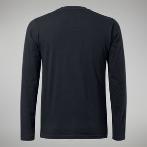Men's Big Logo Long Sleeve Tee Black