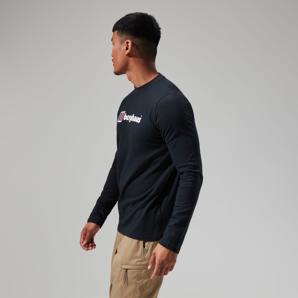 Men's Big Logo Long Sleeve Tee Black