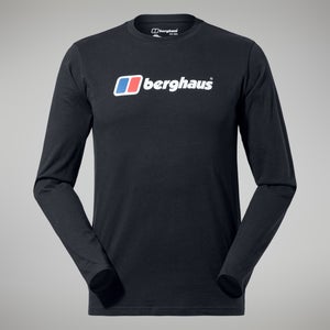 Men's Big Logo Long Sleeve Tee Black