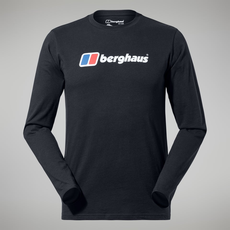 Men's Big Logo Long Sleeve Tee Black