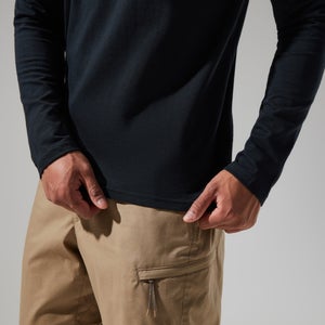 Men's Big Logo Long Sleeve Tee Black