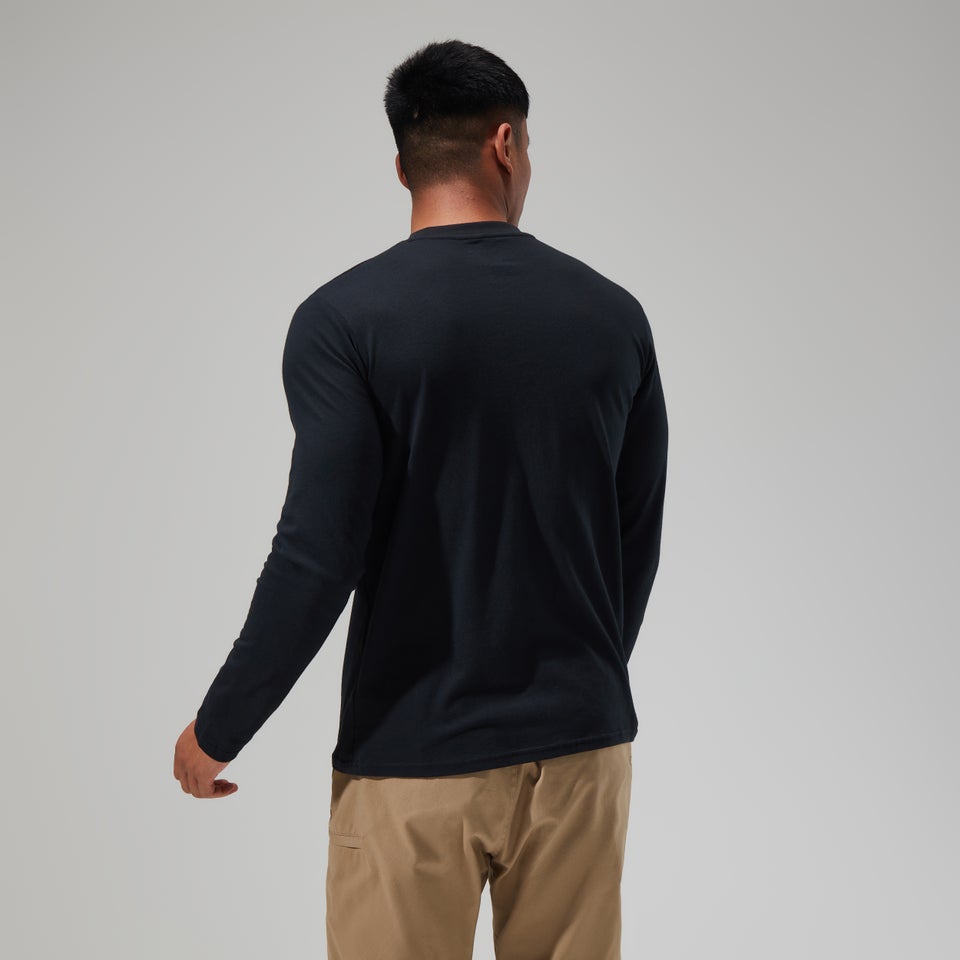 Men's Big Logo Long Sleeve Tee Black