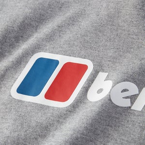 Men's Organic Big Logo Long Sleeve T-Shirt Dark Grey