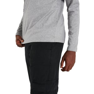Men's Organic Big Logo Long Sleeve T-Shirt Dark Grey