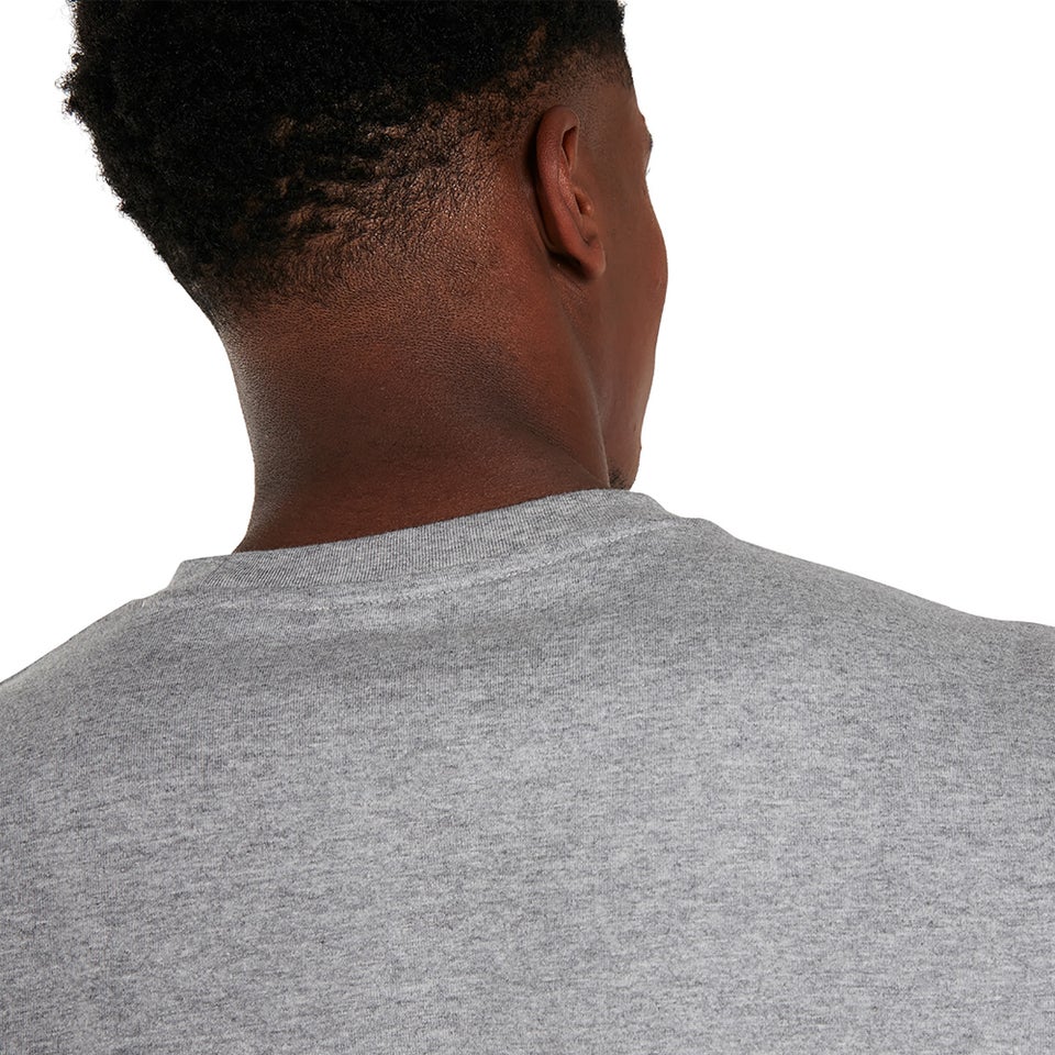 Men's Organic Big Logo Long Sleeve T-Shirt Dark Grey