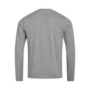 Men's Organic Big Logo Long Sleeve T-Shirt Dark Grey