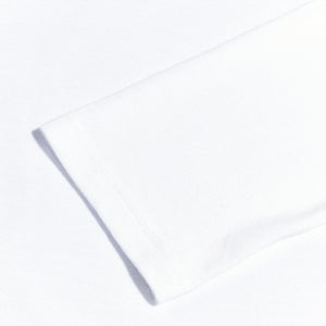 Men's Organic Big Logo Long Sleeve Tee White