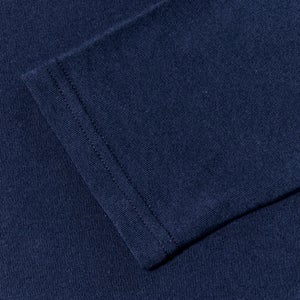 Men's Organic Big Logo Long Sleeve Tee Dark Blue