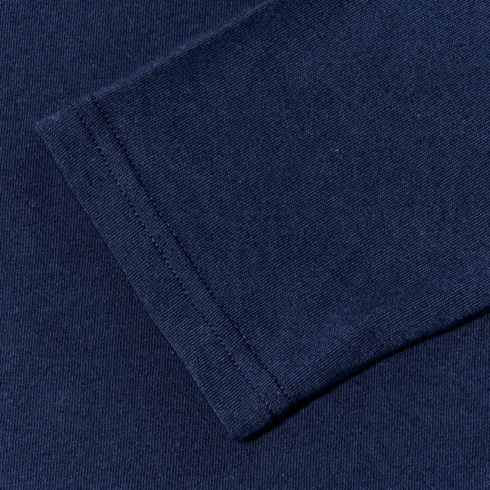 Men's Organic Big Logo Long Sleeve Tee Dark Blue