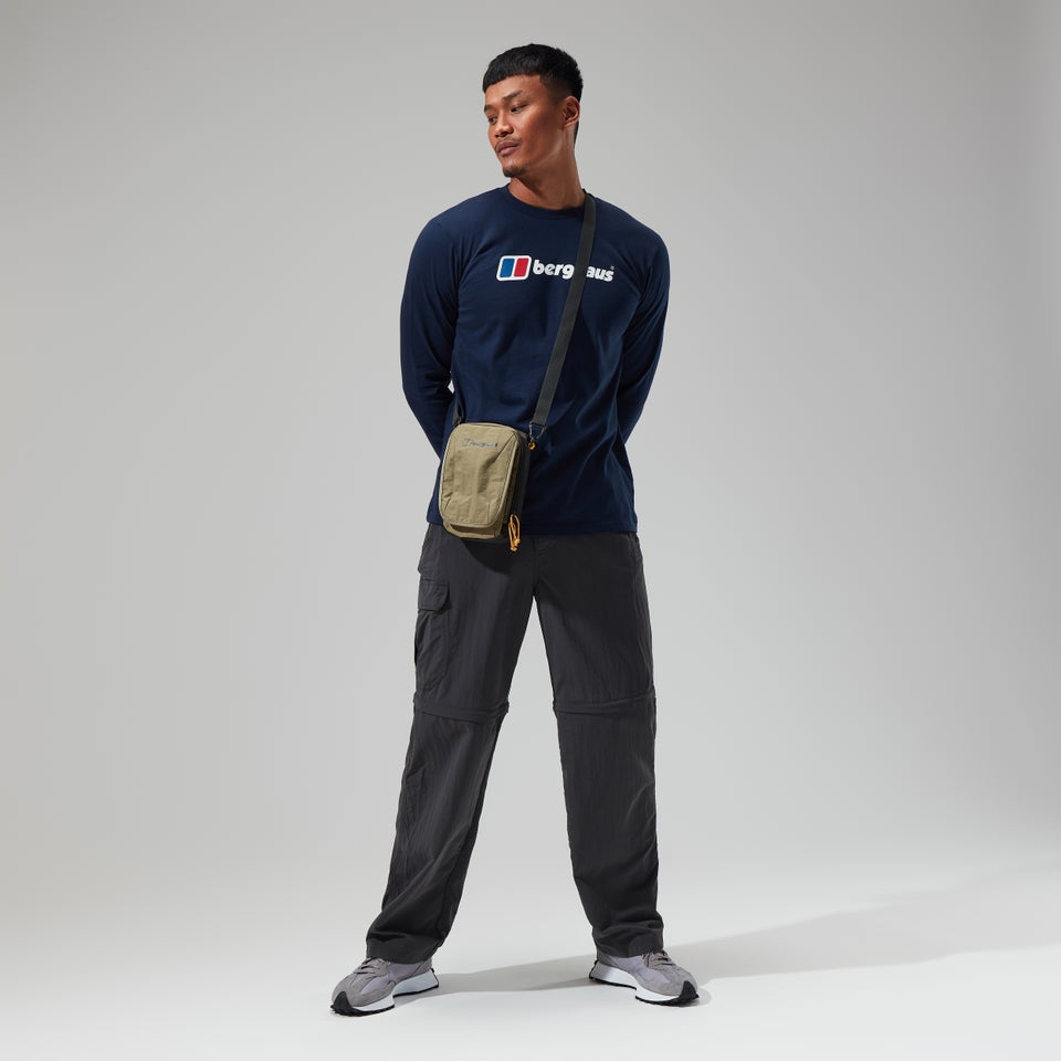 Men's Organic Big Logo Long Sleeve Tee Dark Blue