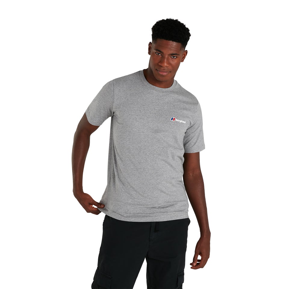 Men's Organic Classic Logo T-Shirt Dark Grey