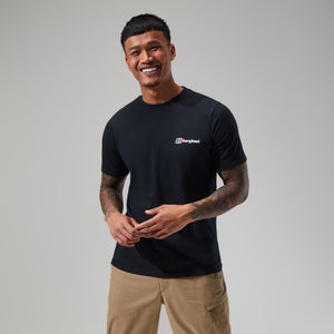 Men's Organic Front & Back Logo Tee Black