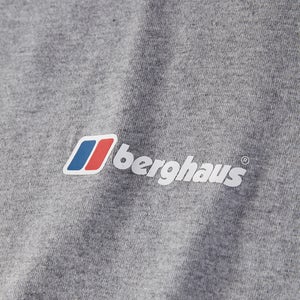 Men's Organic Front & Back Logo T-Shirt Dark Grey