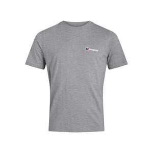 Men's Organic Front & Back Logo T-Shirt Dark Grey