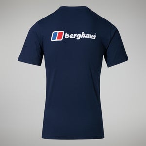 Organic Front & Back Logo T-Shirt für Herren - Dunkelblau