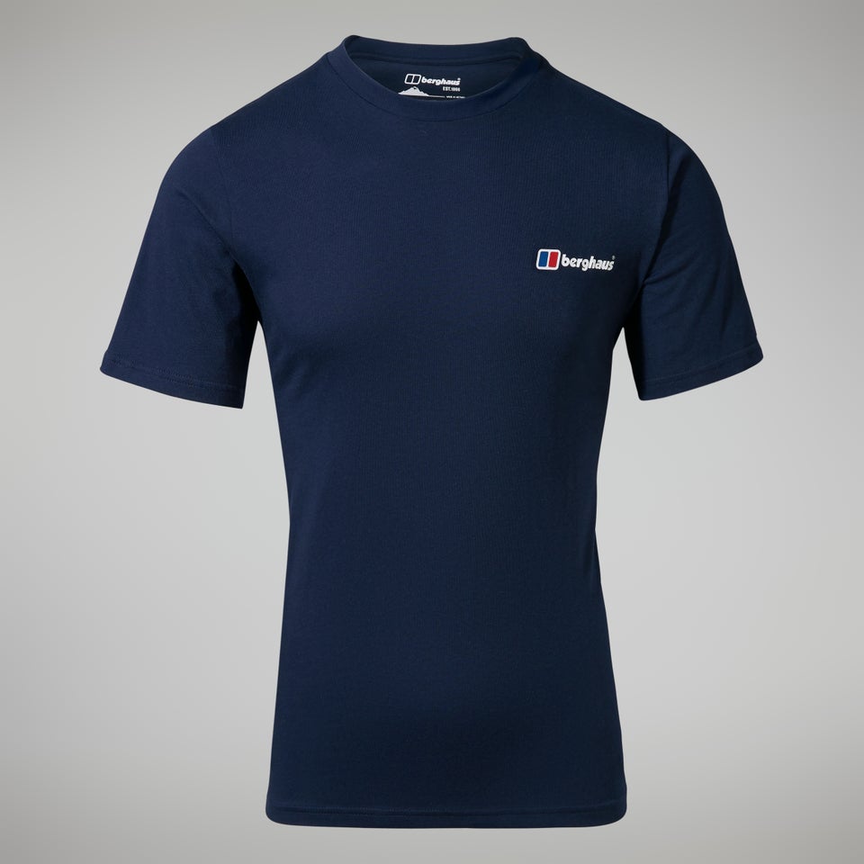 Organic Front & Back Logo T-Shirt für Herren - Dunkelblau