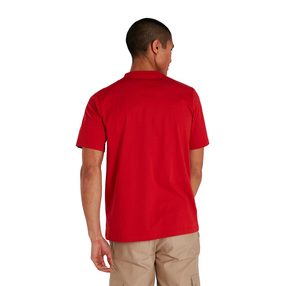 Men's Organic Colour Logo T Shirt Red / Blue