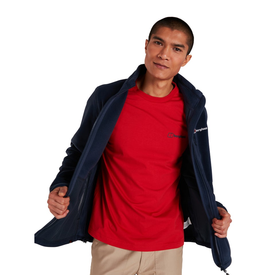 Men's Organic Colour Logo T Shirt Red / Blue