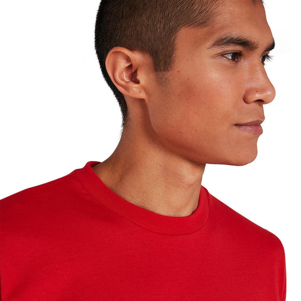 Men's Organic Colour Logo T Shirt Red / Blue