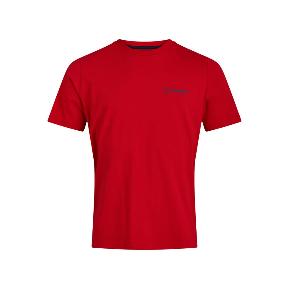 Men's Organic Colour Logo T Shirt Red / Blue