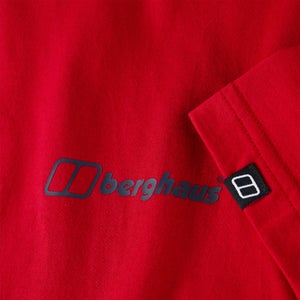 Men's Organic Colour Logo T Shirt Red / Blue