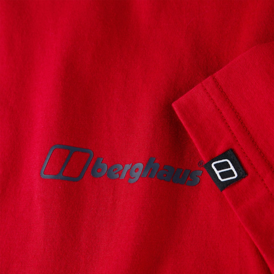 Men's Organic Colour Logo T Shirt Red / Blue