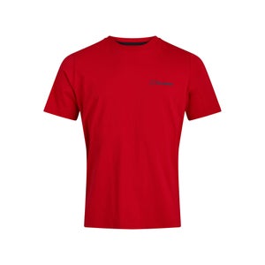Men's Organic Colour Logo T Shirt Red / Blue