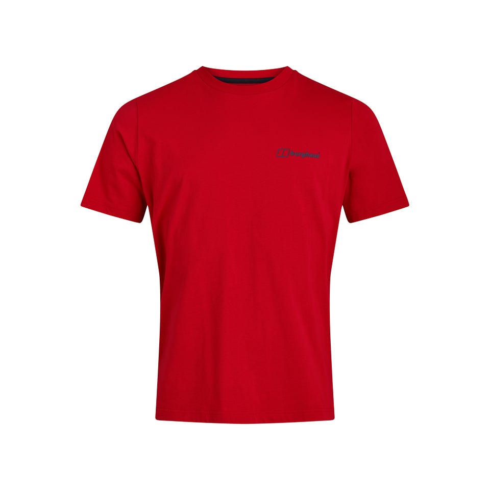 Men's Organic Colour Logo T Shirt Red / Blue