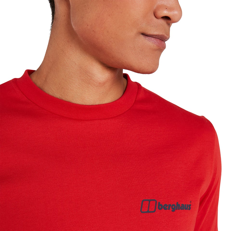 Men's Organic Colour Logo T Shirt Red / Blue